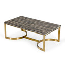 Greely Black and Gold Marble Coffee Table