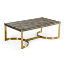 Greely Black and Gold Marble Coffee Table