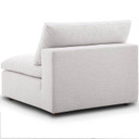 Crux Down Filled Overstuffed 6 Piece Arm Sectional Sofa, Beige