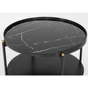 Randal Modern Round Black Metal Coffee Table