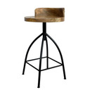 Kelly Industrial Style Adjustable Swivel Counter Stool