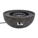 Cabo Outdoor Patio Fire Pit Brown, Concrete Texture Finish