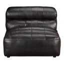 Ramsay Leather Slipper Chair, Black