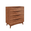 Hampton 4 Drawer Dresser Dark Brown, Wood