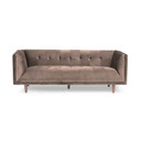 Cecily Mid Century Velvet Sofa, Blush