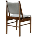 Makeshift Mid Century Dining Chair, Walnut And Studio Gray