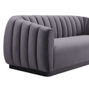 Arno Grey Velvet Sofa