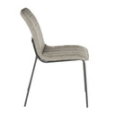 Quad Industrial Modern Chair, Grey, Set of 2