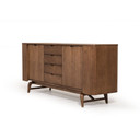 Falcon Mid Century Modern Walnut Sideboard Buffet