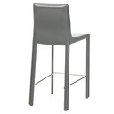 Gervin Recycled Leather Counter Stool-Gray Set of 2