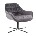Thurston Lounge Chair, Gray Velvet