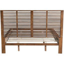 Linear Walnut Queen Platform Bed