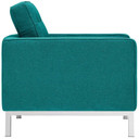 Loft Upholstered Fabric Armchair, Teal