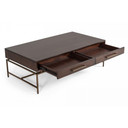 Nathan Acacia & Brass Coffee Table