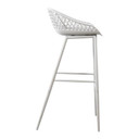Piazza Outdoor Bar Stool White-Set Of Two