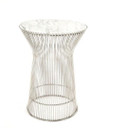 Platner Side Table, Chrome, Marble Top