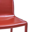 Gervin Recycled Leather Chair-Red Set of 2