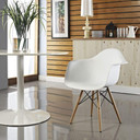 Pyramid Dining Armchair, White