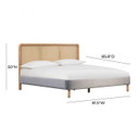 Kavall Grey Velvet King Bed