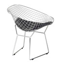 Wire Diamond Chair, Black