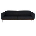 Benson Triple Seat Sofa in Activated Charcoal