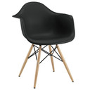 Pyramid Dining Armchair, Black