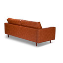 Zaxby Leather Sofa, Caramel