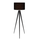 Roma Tripod Floor Lamp, Black Shade