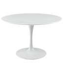 Pedestal Design 47” Round Wood Top Dining Table