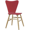 Cascade Wood Dining Chair, Red