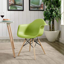 Pyramid Dining Armchair, Green