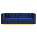 Roma Navy Velvet Sofa