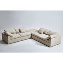 Kessler Modular Cream Fabric Sectional Sofa