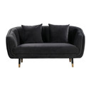 Arti 2-Seater Grey Velvet Sofa