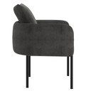 Parlor Accent Lounge Chair, Charcoal