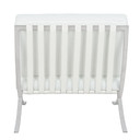 Pavilion Chair, White Leather