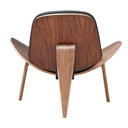 Shell Chair, Black Leather