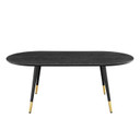 Valour 47" Oval Coffee Table in Black