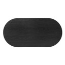 Valour 47" Oval Coffee Table in Black