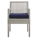 Aura Outdoor Patio Wicker Rattan Dining Arm Chair 1