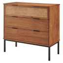 Caine Rattan Chest 3 Drawers, Brown