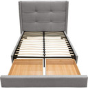 Beverly Grey Queen Bed with Storage