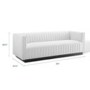 Juncture Upholstered Fabric Sofa , White