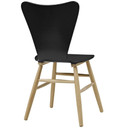Cascade Wood Dining Chair, Black