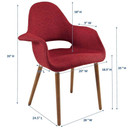 Aegis Dining Armchair, Red