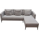 Baldwin Sectional Sofa w/ Right Facing Chaise in Grey Fabric