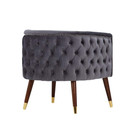 Bethel Grey Velvet Accent Chair