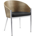 Cooper Wood Armchair, Silver