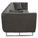Hollywood Tufted Sofa in Dusk Grey Velvet