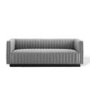 Juncture Upholstered Fabric Sofa , Gray